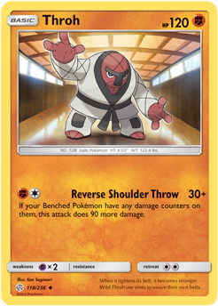 Throh 118/236 Pokémon card from Cosmic Eclipse for sale at best price