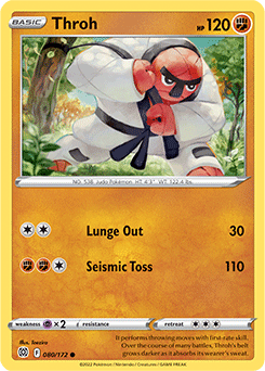 Throh 080/172 Pokémon card from Brilliant Stars for sale at best price
