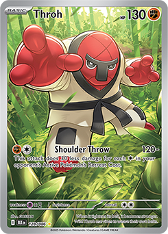 Illustration rare Pokémon card Throh 128/86 from Black Bolt expansion