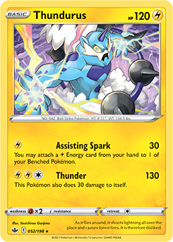 Thundurus 52/198 Pokémon card from Chilling Reign for sale at best price