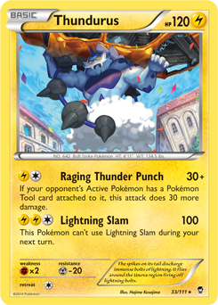Thundurus 33/111 Pokémon card from Furious Fists for sale at best price