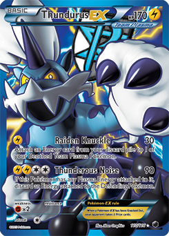 Thundurus EX 110/116 Pokémon card from Plasma Freeze for sale at best price