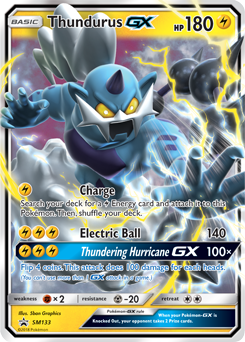 Thundurus GX SM133 Pokémon card from Sun and Moon Promos for sale at best price
