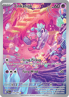Tinkatink 216/193 Pokémon card from Paldea Evolved for sale at best price