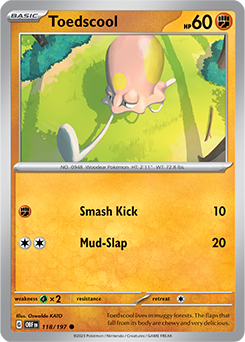 Toedscool 118/197 Pokémon card from Obsidian Flames for sale at best price