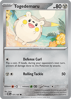 Togedemaru 151/197 Pokémon card from Obsidian Flames for sale at best price