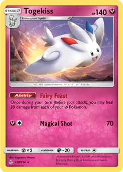 Togekiss 138/214 Pokémon card from Unbroken Bonds for sale at best price