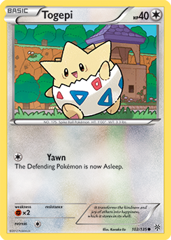 Togepi 102/135 Pokémon card from Plasma Storm for sale at best price