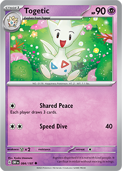 Togetic 84/197 Pokémon card from Obsidian Flames for sale at best price