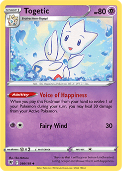 Togetic 056/189 Pokémon card from Astral Radiance for sale at best price