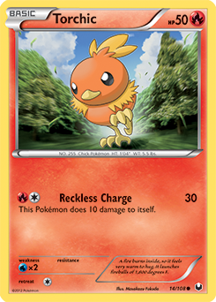 Torchic 14/108 Pokémon card from Dark Explorers for sale at best price