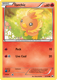 Torchic 15/108 Pokémon card from Dark Explorers for sale at best price