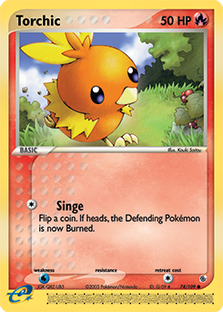 Torchic 74/109 Pokémon card from Ex Ruby & Sapphire for sale at best price