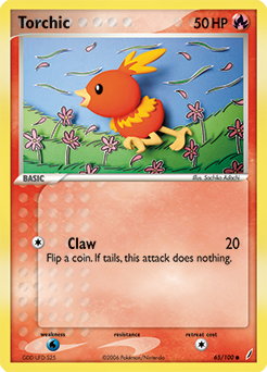 Torchic 65/100 Pokémon card from Ex Crystal Guardians for sale at best price