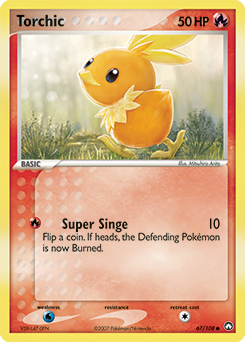 Torchic 67/108 Pokémon card from Ex Power Keepers for sale at best price