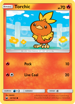 Torchic 26/168 Pokémon card from Celestial Storm for sale at best price