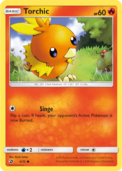 Torchic 4/70 Pokémon card from Dragon Majesty for sale at best price