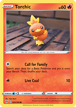 Torchic 22/189 Pokémon card from Darkness Ablaze for sale at best price