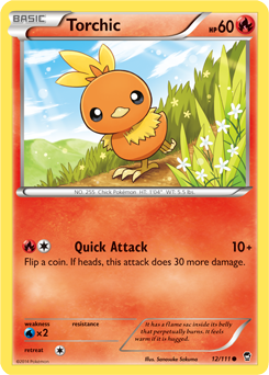 Torchic 12/111 Pokémon card from Furious Fists for sale at best price