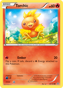 Torchic 25/160 Pokémon card from Primal Clash for sale at best price