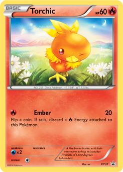 Promo Pokémon card Torchic XY37 from XY Promos expansion
