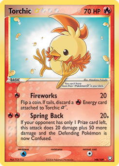 Carte Pokémon Torchic Star 108/109 de la série Ex Team Rocket Returns en vente au meilleur prix