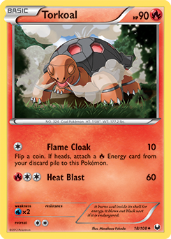 Torkoal 18/108 Pokémon card from Dark Explorers for sale at best price