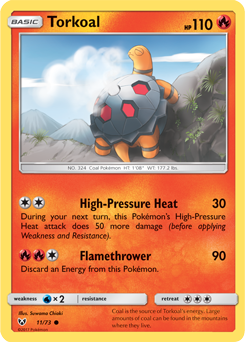 Torkoal 11/73 Pokémon card from Shining Legends for sale at best price