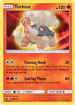 Torkoal 29/168 Pokémon card from Celestial Storm for sale at best price