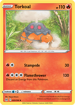Torkoal 023/196 Pokémon card from Lost Origin for sale at best price