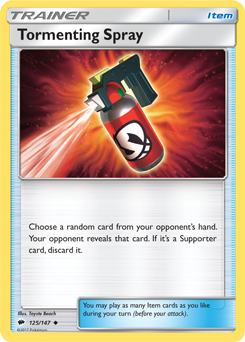 Tormenting Spray 125/147 Pokémon card from Burning Shadows for sale at best price