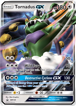 Tornadus GX SM134 Pokémon card from Sun and Moon Promos for sale at best price