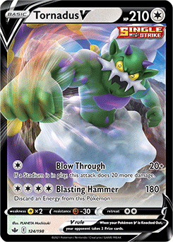 Tornadus V 124/198 Pokémon card from Chilling Reign for sale at best price