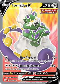 Tornadus V 184/198 Pokémon card from Chilling Reign for sale at best price