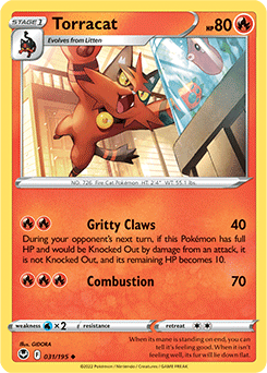 Torracat 031/195 Pokémon card from Silver Tempest for sale at best price