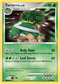 Torterra 17/130 Pokémon card from Diamond & Pearl for sale at best price