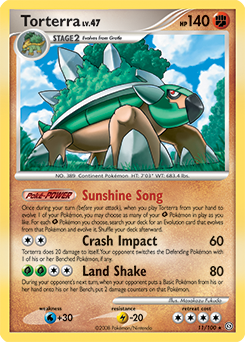 Torterra 11/100 Pokémon card from Stormfront for sale at best price