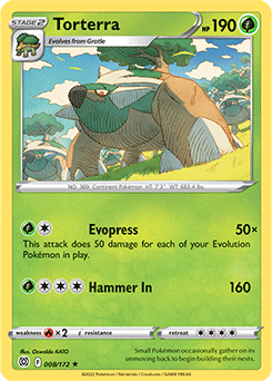 Torterra 008/172 Pokémon card from Brilliant Stars for sale at best price