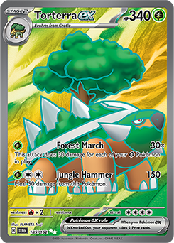 Torterra ex 185/162 Pokémon card from Temporal Forces for sale at best price