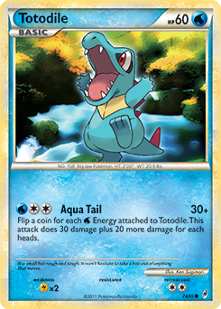 Totodile 74/95 Pokémon card from Call of Legends for sale at best price