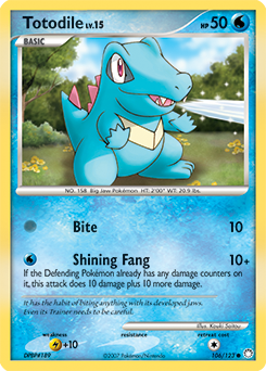 Totodile 106/123 Pokémon card from Mysterious Treasures for sale at best price
