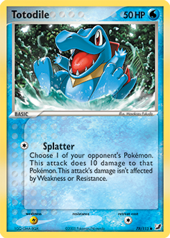 Totodile 78/115 Pokémon card from Ex Unseen Forces for sale at best price