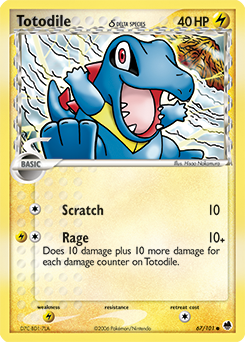 Totodile 67/101 Pokémon card from Ex Dragon Frontiers for sale at best price