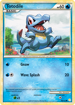 Totodile 86/123 Pokémon card from HeartGold SoulSilver for sale at best price