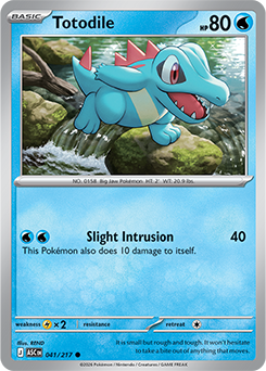 Totodile 41/217 Pokémon card from Ascended Heroes for sale at best price