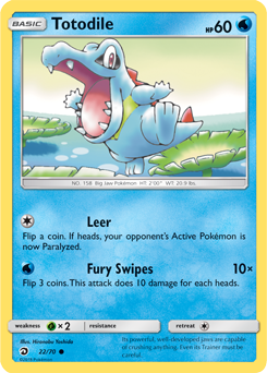 Totodile 22/70 Pokémon card from Dragon Majesty for sale at best price