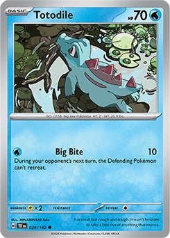 Totodile 39/162 Pokémon card from Temporal Forces for sale at best price