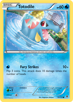 Totodile 15/119 Pokémon card from Phantom Forces for sale at best price