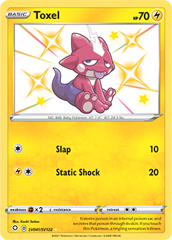 Shining Pokémon Pokémon card Toxel SV041/SV122 from Shining Fates expansion