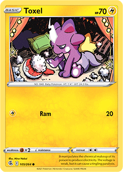 Toxel 105/264 Pokémon card from Fusion Strike for sale at best price